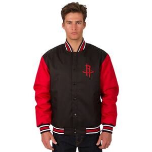 Houston Rockets Poly-Twill Jacket (P03blk/red